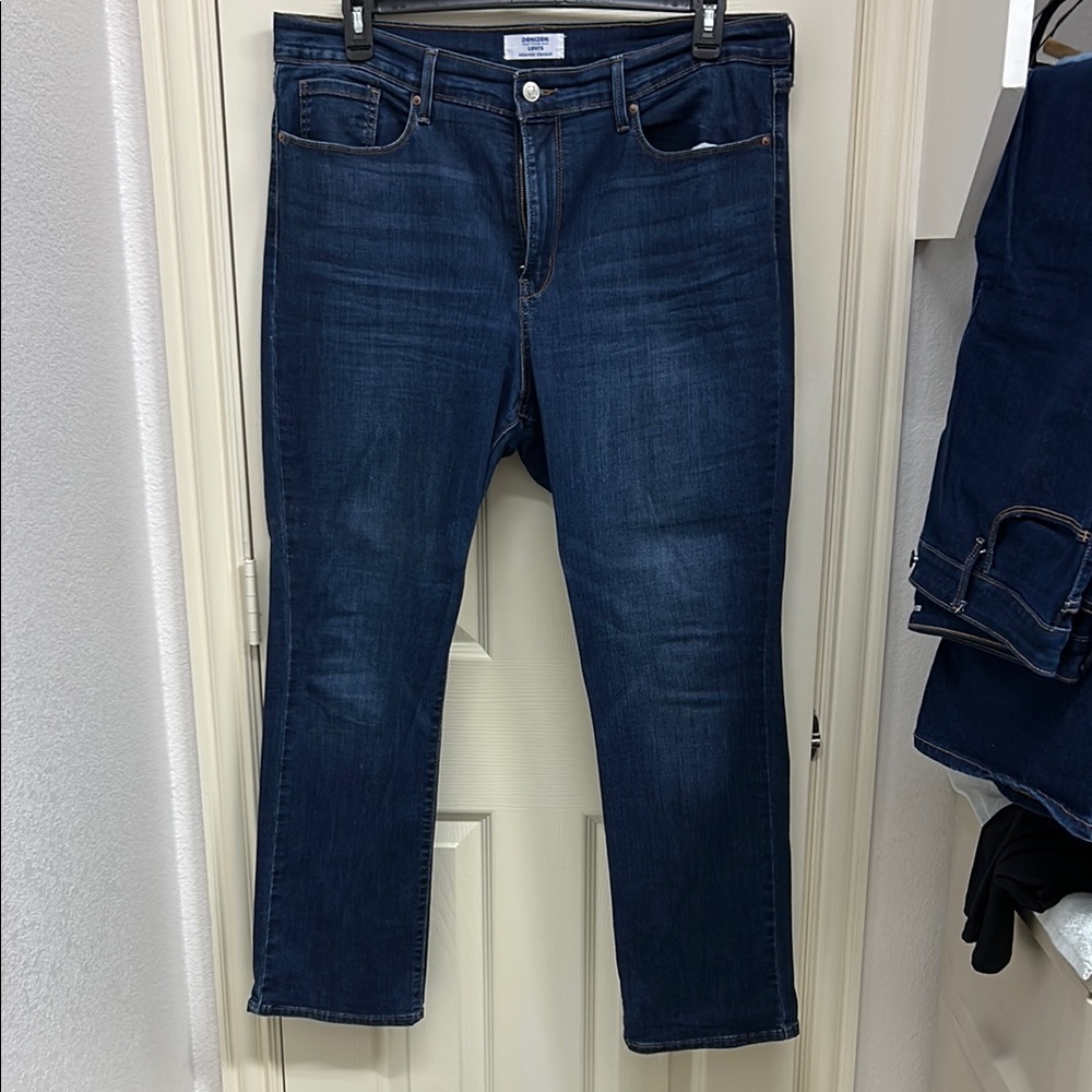 Denizen from Levi's Women's Deep Indigo Straight Jeans